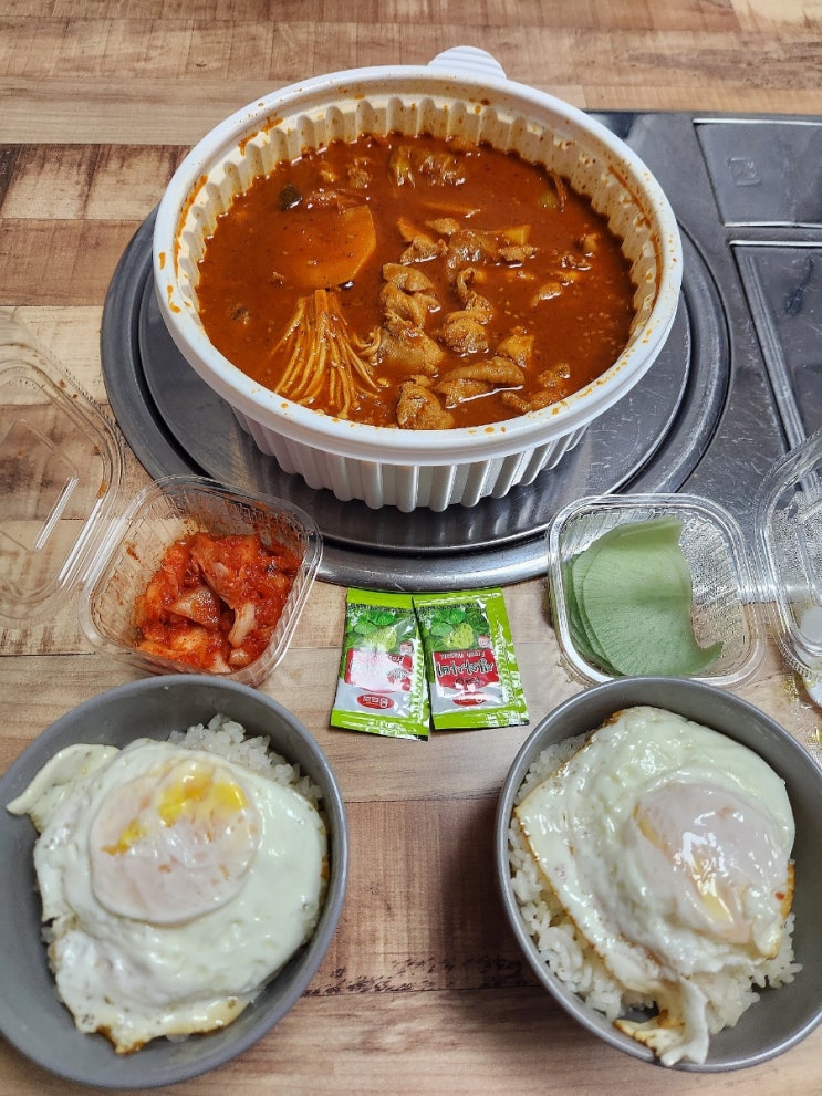 인천만수동맛집! 스트레스 풀고 싶고 매운 게 땡긴다면 매운맛 3단계 추천!! 순살닭볶음탕 맛있는곳 뽁끼오