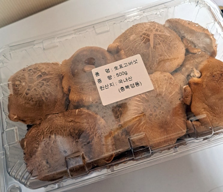 청풍명월장터 신선한 표고버섯 추천 청풍명월장터 신선한 표고버섯 추천