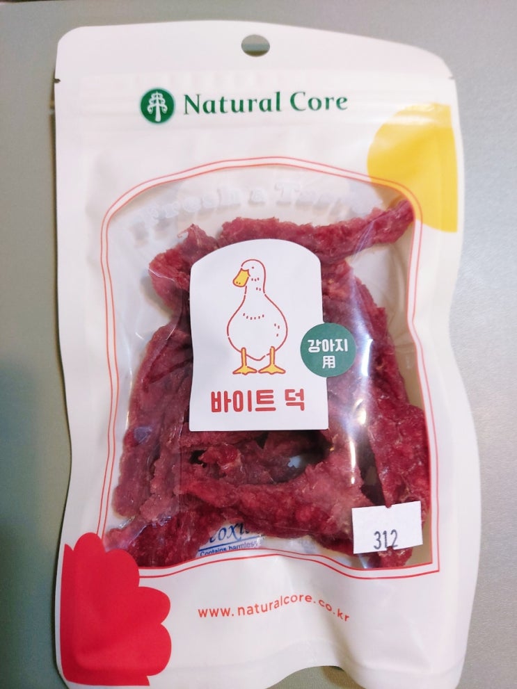  강아지 간식 내추럴 코어 바이트덕 오리 육포 후기