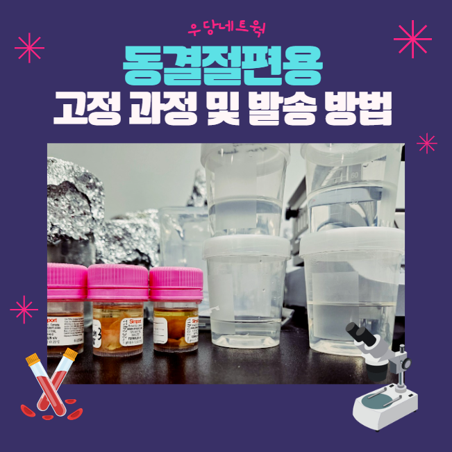  동결절편용 일반조직 고정 과정 및 발송 방법 (OCT Compound)