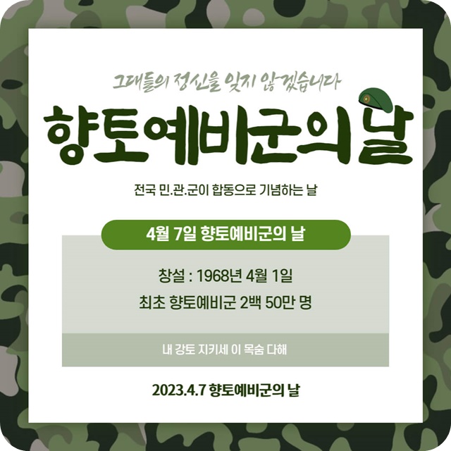  향토예비군의 날, 자랑스러운 대한민국 국방력