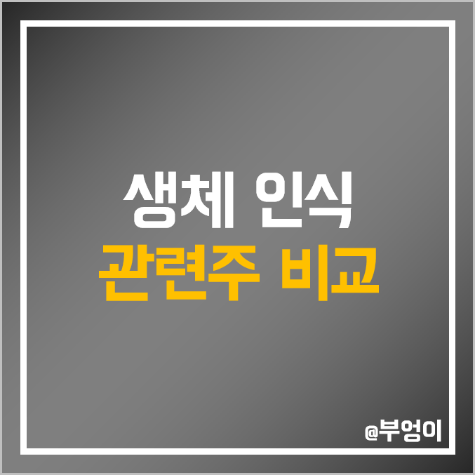 바이오 생체 인식 관련주 비교 : 유니퀘스트 에프에스티 엠씨넥스 파트론 파워로직스 드림텍 라온시큐어 드림시큐리티 슈프리마 아이디 해성옵틱스 주식 주가 PER PBR 배당금 순위 바이오 생체 인식 관련주 비교 : 유니퀘스트 에프에스티 엠씨넥스 파트론 파워로직스 드림텍 라온시큐어 드림시큐리티 슈프리마 아이디 해성옵틱스 주식 주가 PER PBR 배당금 순위