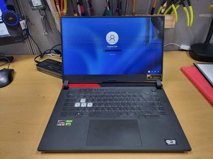  게이밍노트북 ASUS G513 G513IE-HN005 액정파손 중고LCD교체