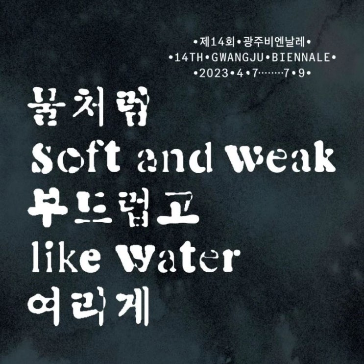  제14회 광주비엔날레 물처럼 부드럽고 여리게 softand weak lke water