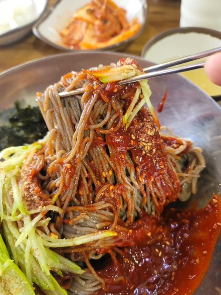 인천 삼산동 서가네메밀촌 비빔막국수 후기 (감자옹심이, 메밀 막국수 맛집)