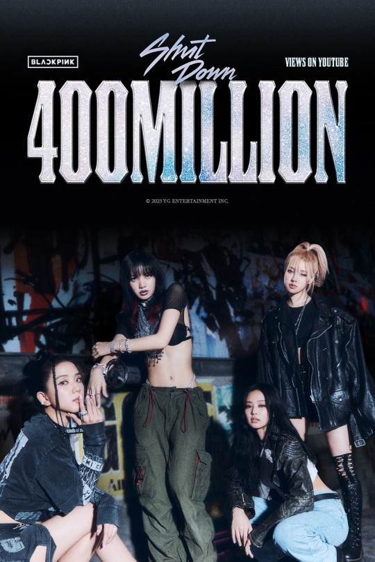 블랙핑크 'Shut Down' 4억뷰..<b>로제</b> 'On The Ground' <b>1억뷰</b>... 