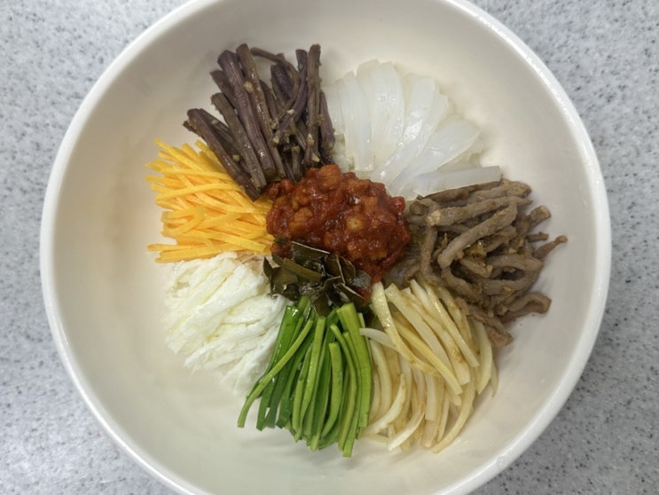  비빔밥 완자탕 너비아니구이 레시피 한식 조리 기능사 실기 기록