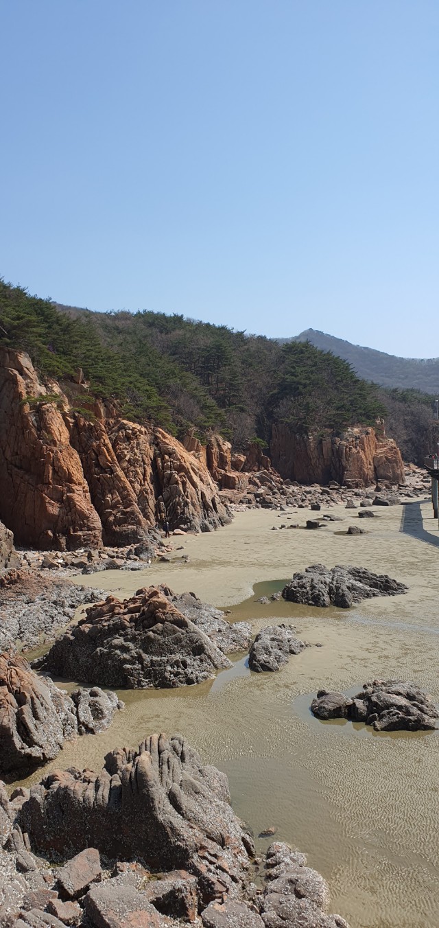  인천 무의도 자연휴양림, 바위 괴석, 바다 해안 다리, 하나개 해수욕장, 하나개유원지, 해상관광탐방로