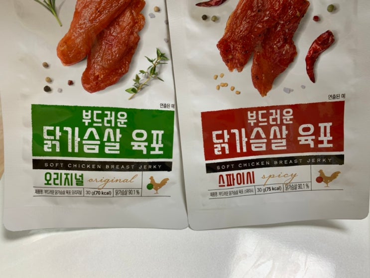 단백질 간식 추천! 허닭 부드러운 닭가슴살 육포오리지널, 스파이시 맛 2종 단백질 간식 추천! 허닭 부드러운 닭가슴살 육포오리지널, 스파이시 맛 2종
