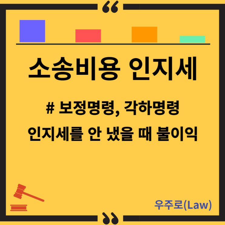  소송비용 인지세 (전자소송, 가상계좌, 보정명령, 각하명령, 불이익)