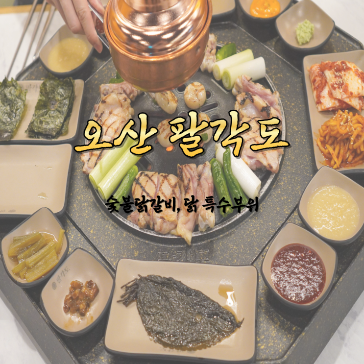  오산 숯불닭갈비 닭특수부위 오산대역 맛집 팔각도