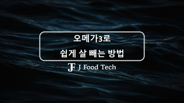 오메가-3로 살을 뺄 수 있다고? 오메가-3의 다이어트 효과 4가지 및 다이어트용 오메가-3 고르는 법