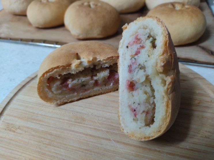  감자 베이컨 빵
