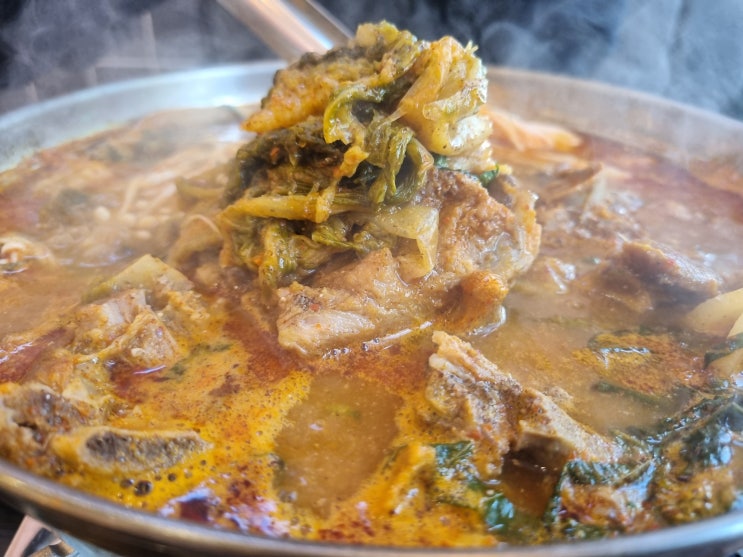 분당데이트맛집 서현역 핫뼈감자탕 감자탕덜매운맛강추!