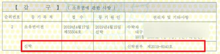 신탁부동산에 전세, 월세 들어가도 되나요?