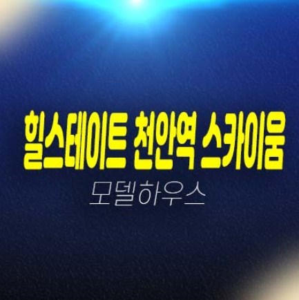 힐스테이트 천안역 스카이움 성정동 아파트분양 현대건설 1군 브랜드 아파트 분양가 잔여세대 견본주택 투자처 신규 신축공사 현장!