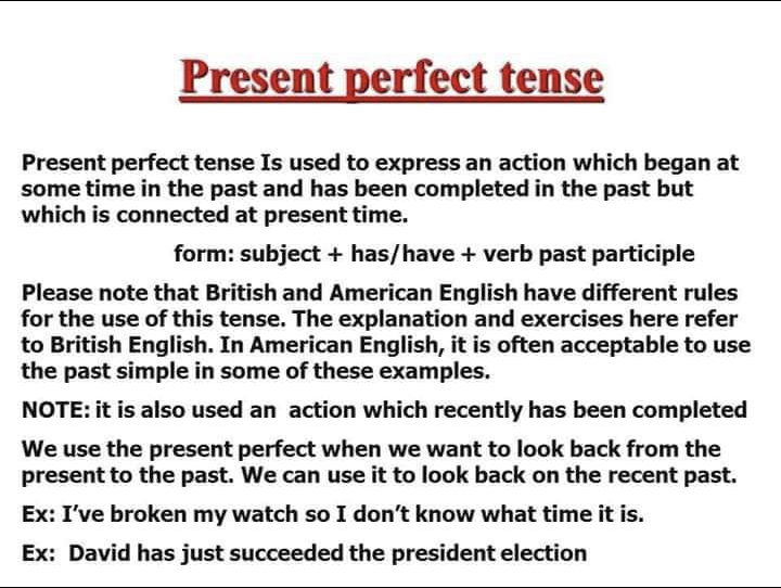  [영어] Present perfect(현재 완료) 사용법