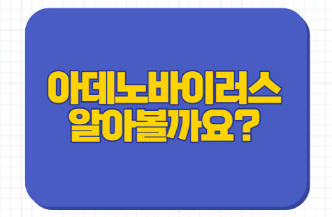  아데노바이러스 증상 성인 치료 안약 눈꼽 전염 검사