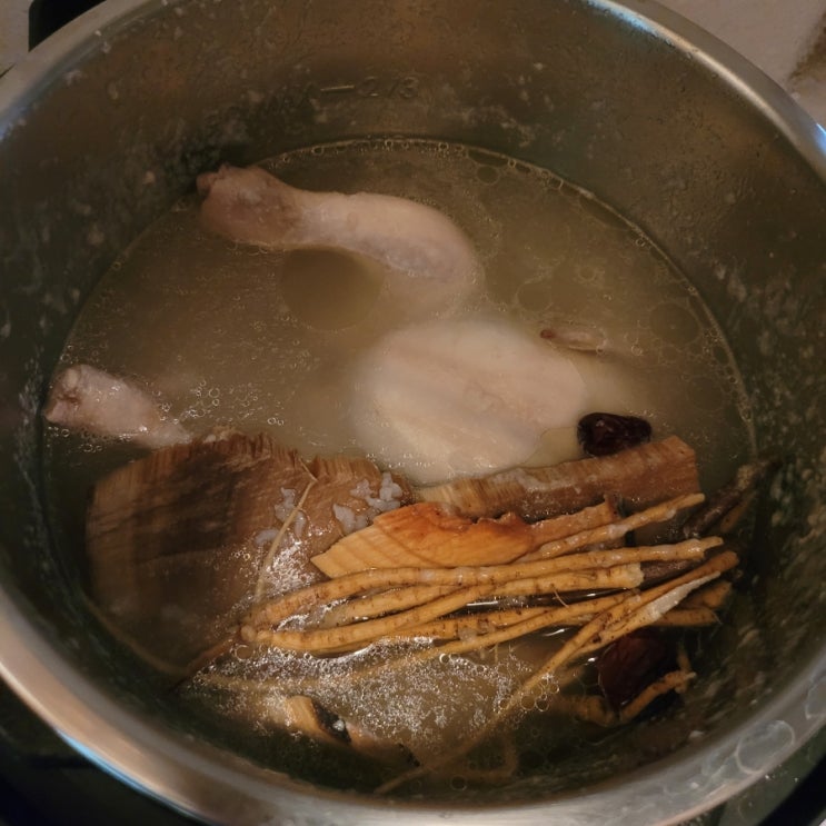  인스턴트팟 백숙 겸 닭죽 레시피