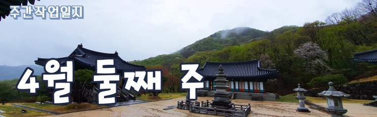  주간 작업일지 4월 둘째 주