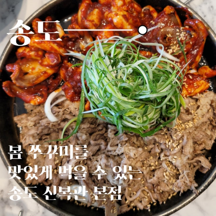  봄 쭈꾸미를 맛있게 먹을 수 있는 맛집 송도 신복관 본점