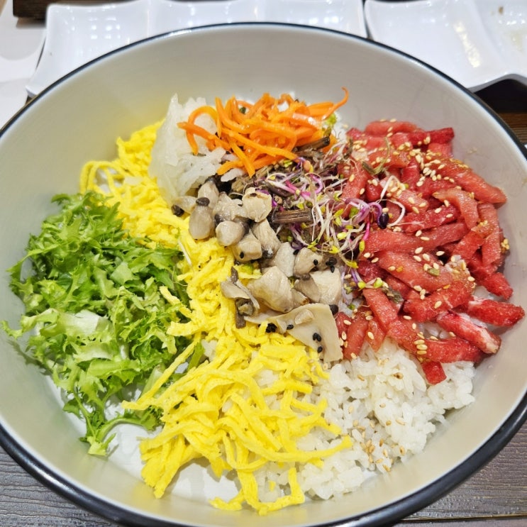 부산 서면 맛집 육회 비빔밥 콜리플라워 비빔밥, 슬림비빔밥 서면점 (저칼로리 식단, 배달 가능)