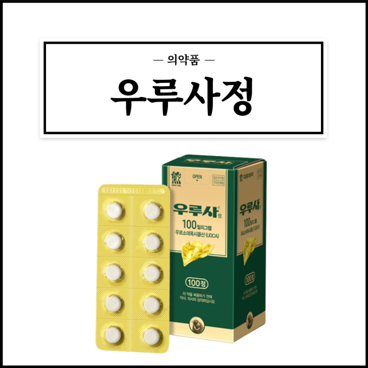  우루사 100mg, 효능효과/복용법/부작용/주의사항 등 간단정리