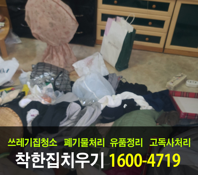  반년 동안 비워진 집을 치우기 위해 군포시 유품정리를 다녀왔습니다.