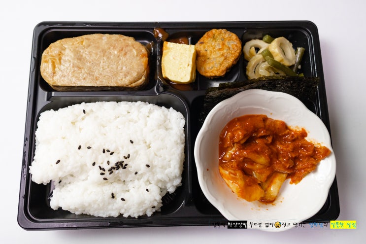  매운 실비 김치 & 통로스팜 정식 도시락 리뷰 (오마이갓)
