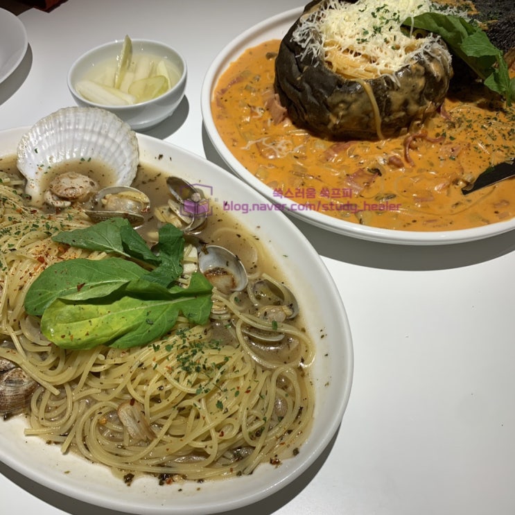  피자와 파스타가 맛있는 부평 데이트 맛집 뽁식당 내돈내산후기, 투파인드피터랑 비교