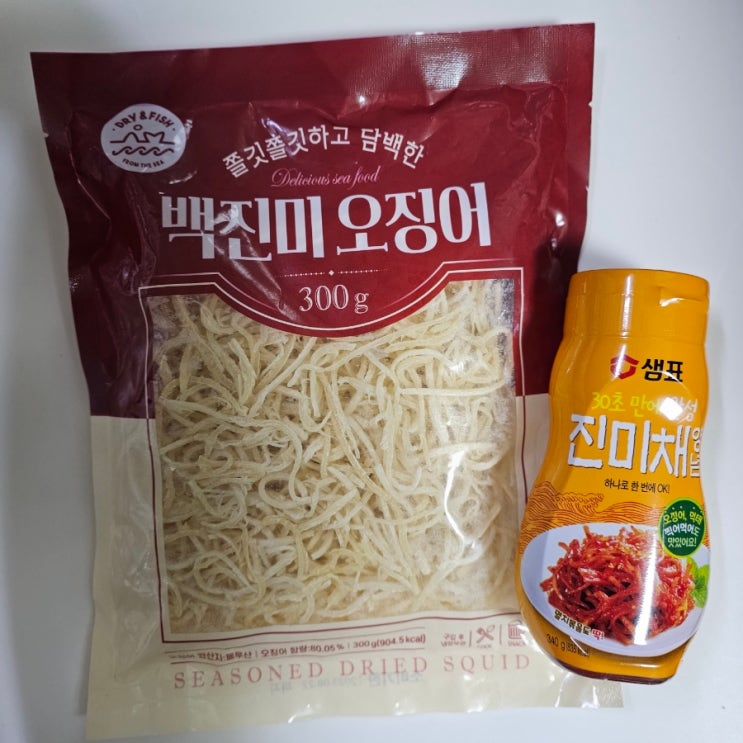  [밑반찬] 샘표 진미채양념장으로 만든 《오징어진미채볶음》 후기