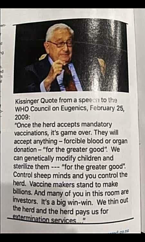 전 미국 <b>국무장관</b> <b>헨리 키신저</b> (Henry Kissinger)는