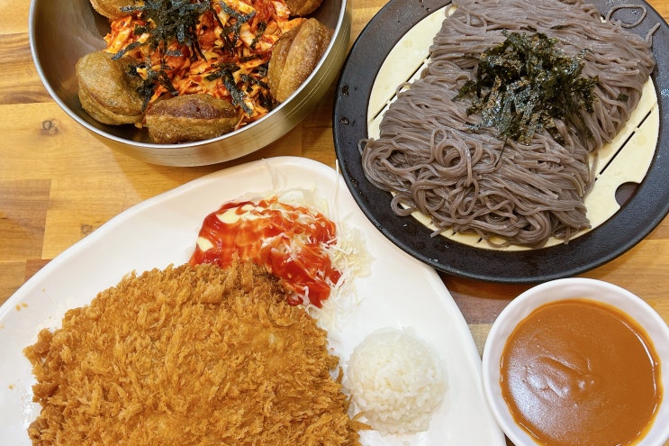  창원 사파동 맛집 갓성비 성산구모밀&돈까스 탐진강면사무소