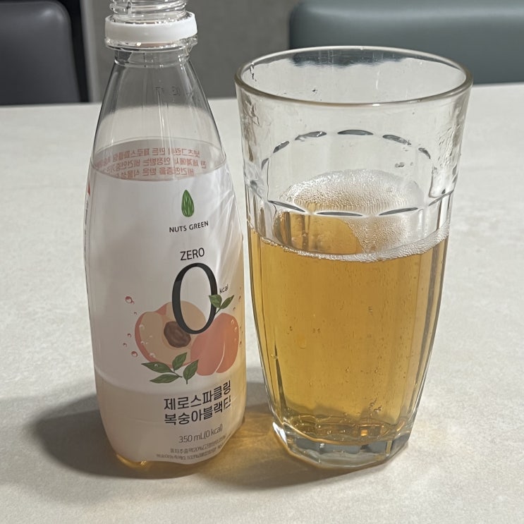  0칼로리로 즐기는 복숭아 탄산음료 | 넛츠그린 제로스파클링 복숭아 블랙티