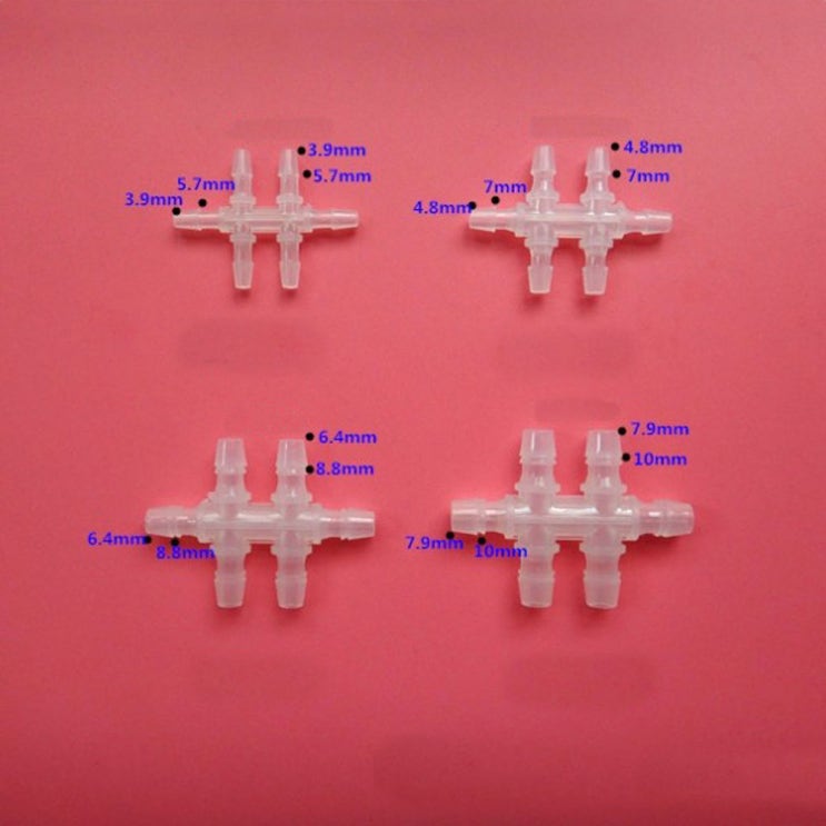  튜브 호스 커넥터 6-way 매니폴드 피팅 PP [튜빙 플라스틱 다채널 manifold] 마니폴드 connector adapter tubing