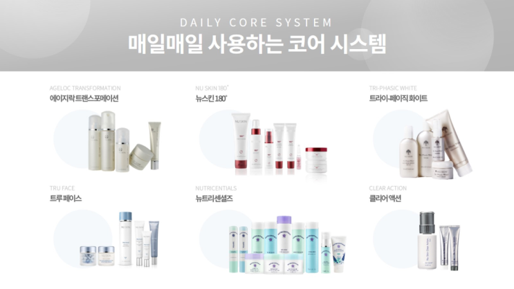  뉴스킨 피부 코어 시스템