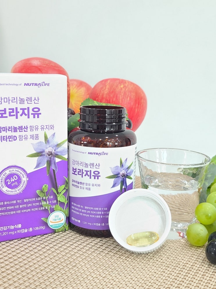  감마리놀렌산 보라지유 효능, 월경전증후군 갱년기 여성필수영양제 추천