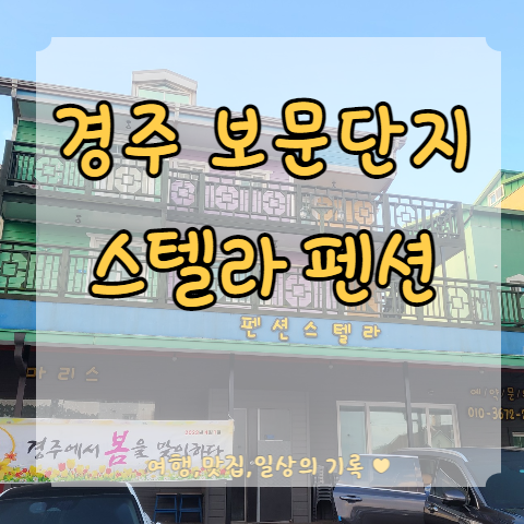  [경주 숙소] 경주 보문단지 스텔라 펜션 방문 후기 (feat. 가성비 최고) 23.4.1-4.3