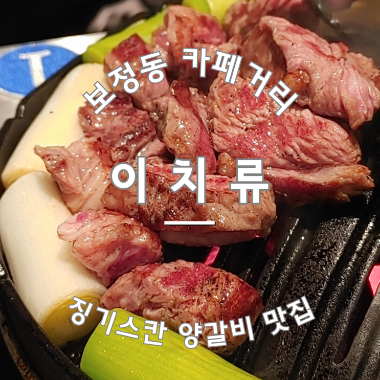  보정동 카페거리 맛집 죽전 양갈비 이치류 죽전보정점