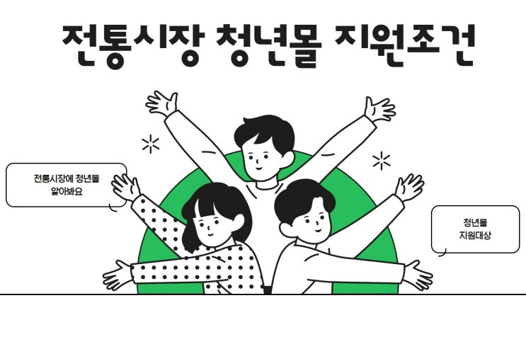  전통시장통통 청년몰에 지원조건 및 신청자격