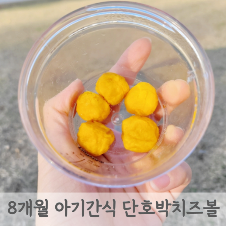 6개월 7개월 8개월 아기 간식 단호박 치즈볼 핑거푸드 만들기