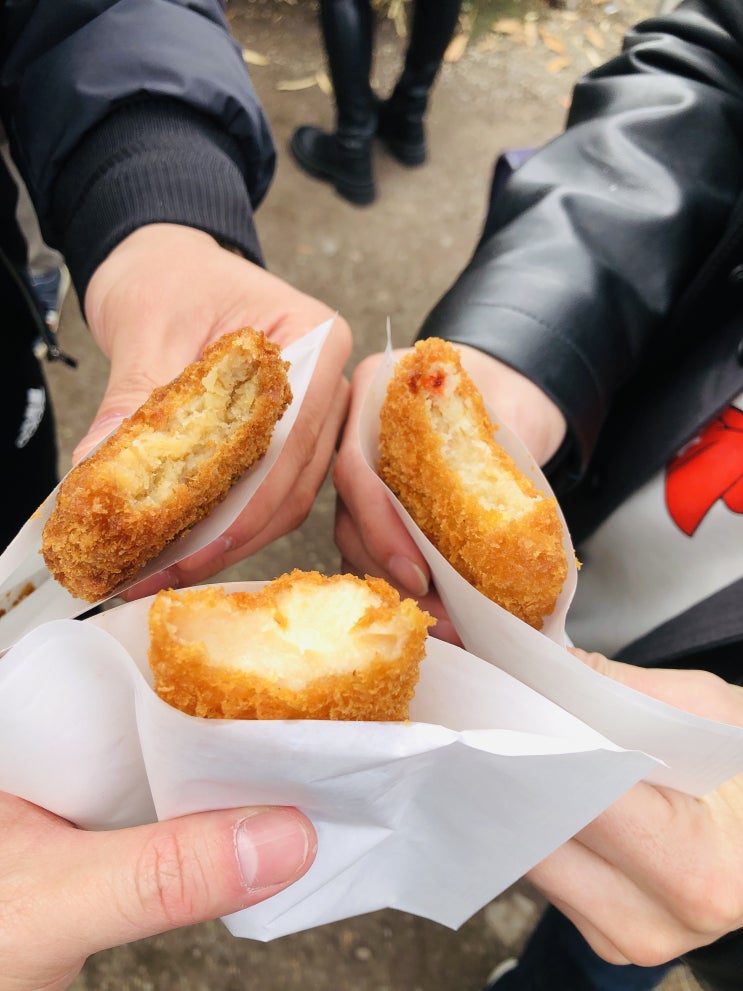 유후인 디저트 고로케 추천맛집 유후인 금상고로케 본점
