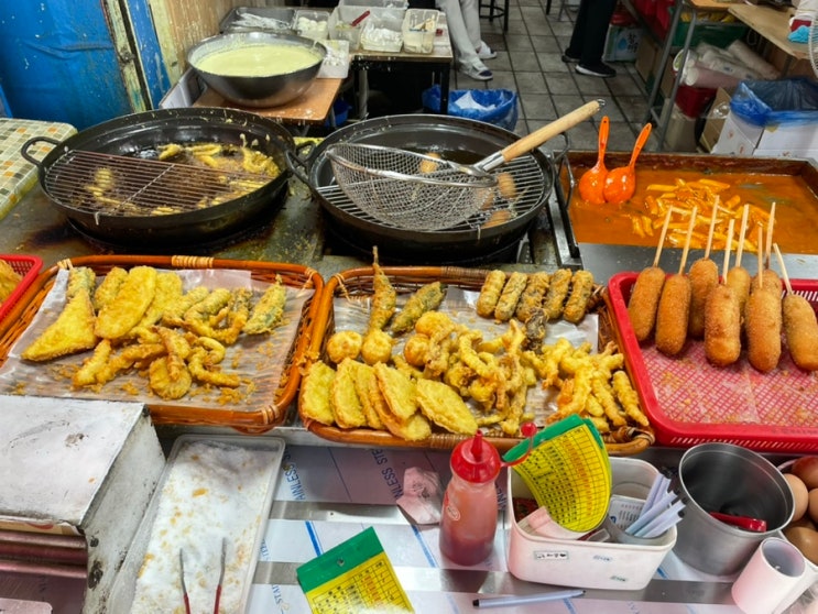  광주 분식 맛집 말바우시장 원이네웰빙호떡튀김