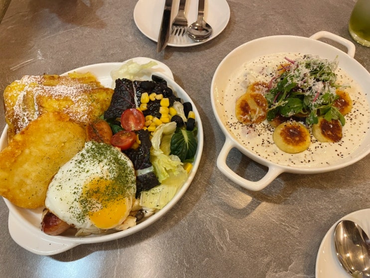  [금천 맛집] 올데이 브런치 | 독산, 가산디지털단지역 근처 브런치 카페 / 명란 크림 감자 뇨끼, 바질 크림 감자 뇨끼 / 목살 그릴 구이, 치킨, 바질 크림 떡볶이 안주 맛집