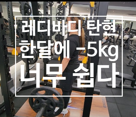  [탄현 헬스장][탄현 헬스][탄현 pt] 한달에 5kg 감량은 기본이죠 (feat. 레디바디 탄현점과 함께라면!!)