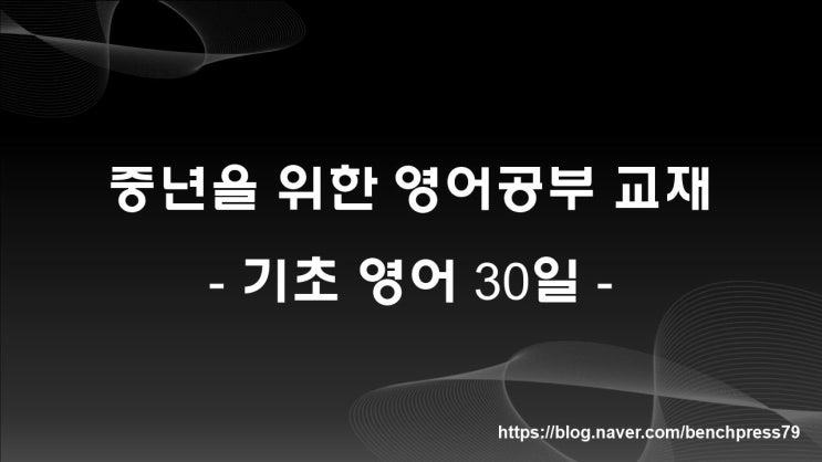  중년을 위한 영어공부 교재, 성재원의 기초영어 특강