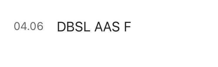  DBSL AAS F