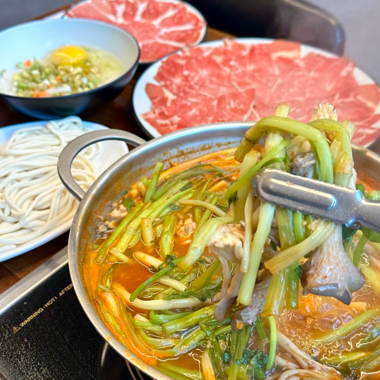  송도동 맛집 더샤브칼국수 인천 송도 샤브샤브