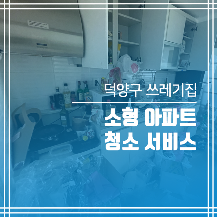  원흥동 쓰레기집 청소 작업 현장