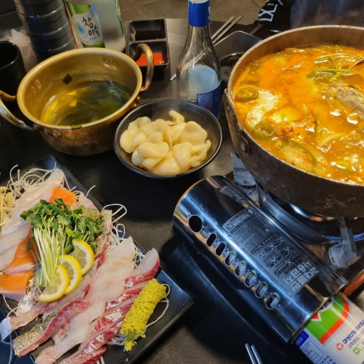  가성비갑 모둠회&매운탕 회맛집 노량진 해물포차꼴통